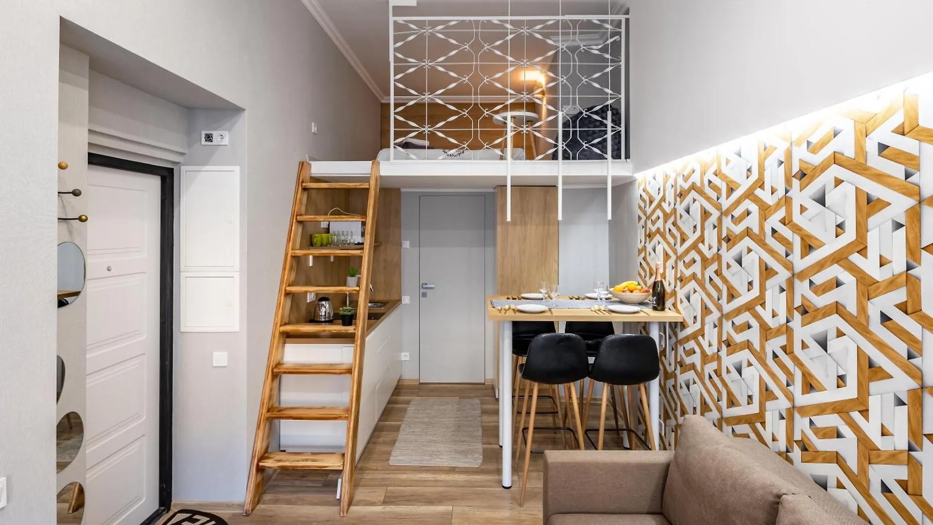 Bv Apartments Black And White Lviv Ukraine