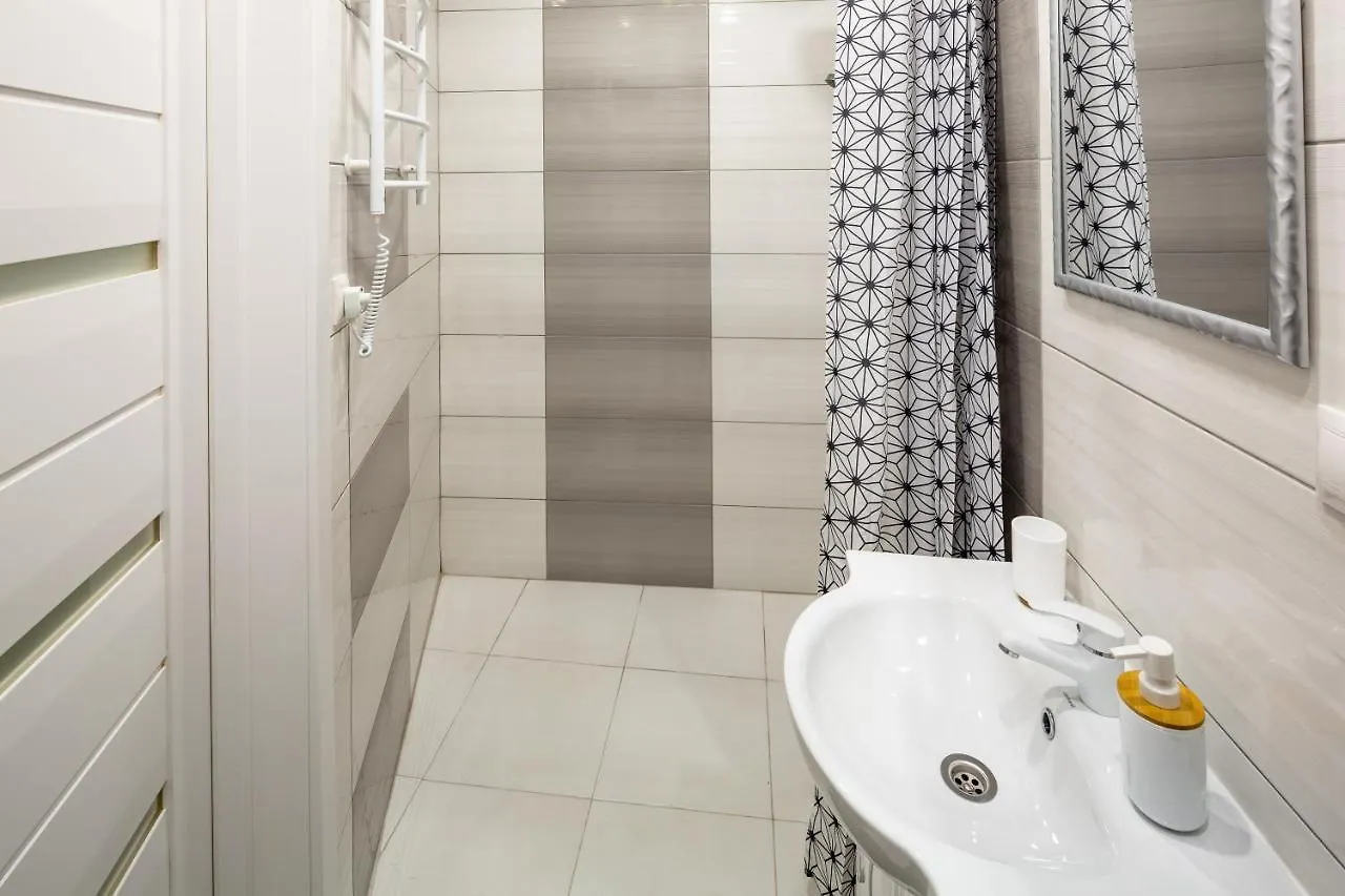 Bv Apartments Black And White Lviv Ukraine