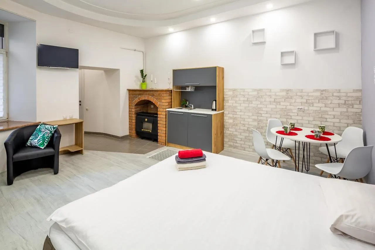 Bv Apartments Black And White Lviv Ukraine